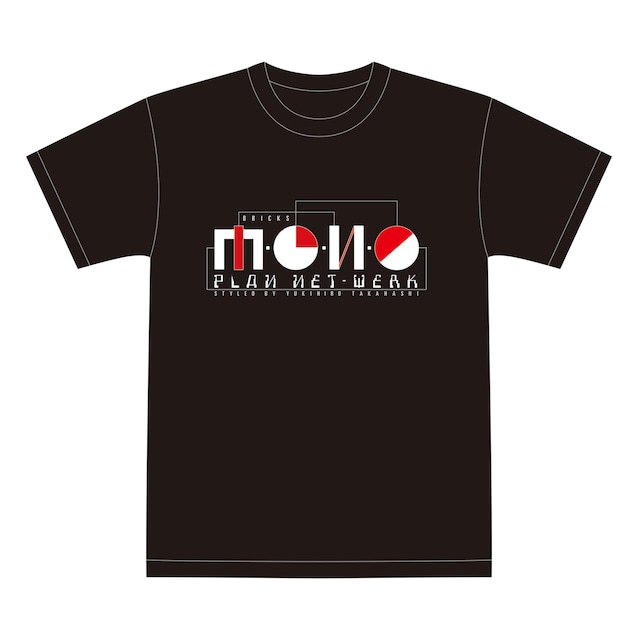 BRICKS-mono復刻Tシャツ／ブラック